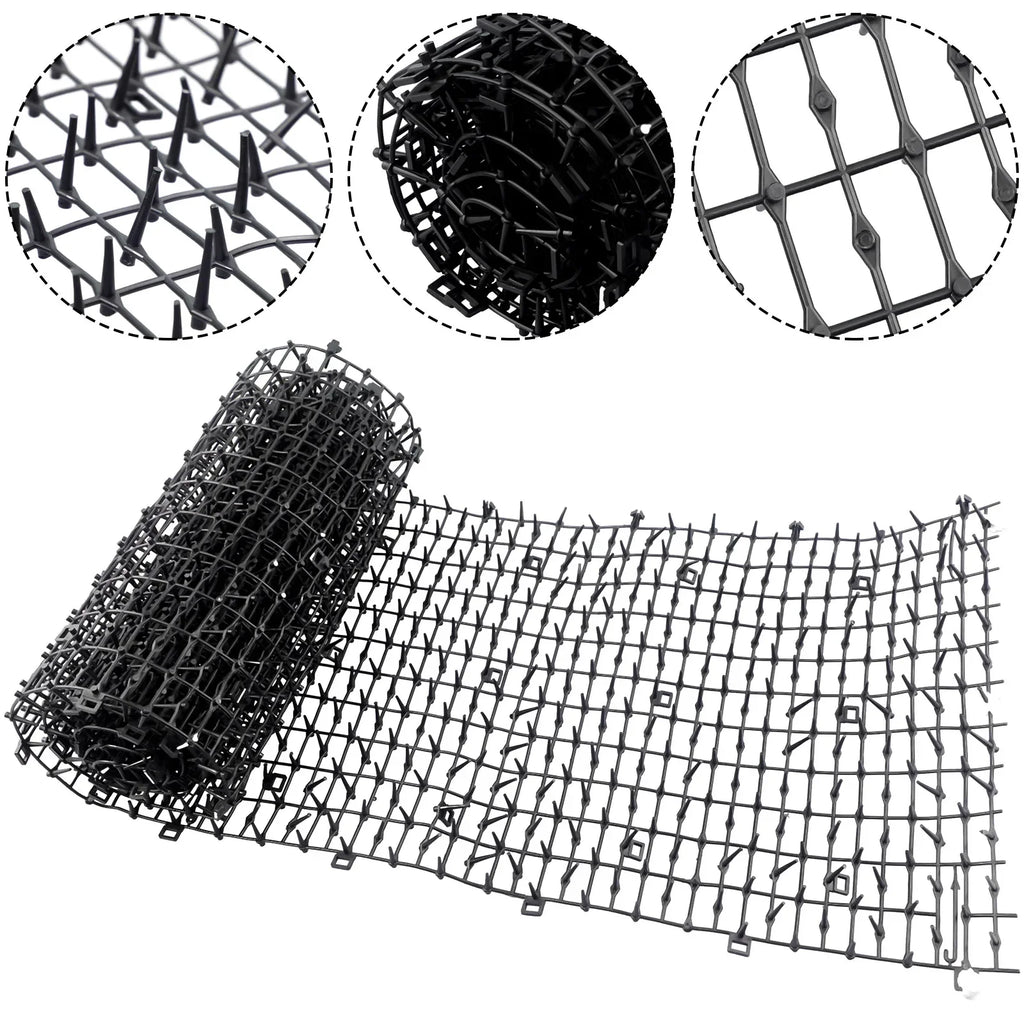 2M Garden Cat Scat Repellent Mat Prickle Strips Anti Cat Net Spike Deterrent Keep Cat Dog Away Digging Climbing Pets Supplies