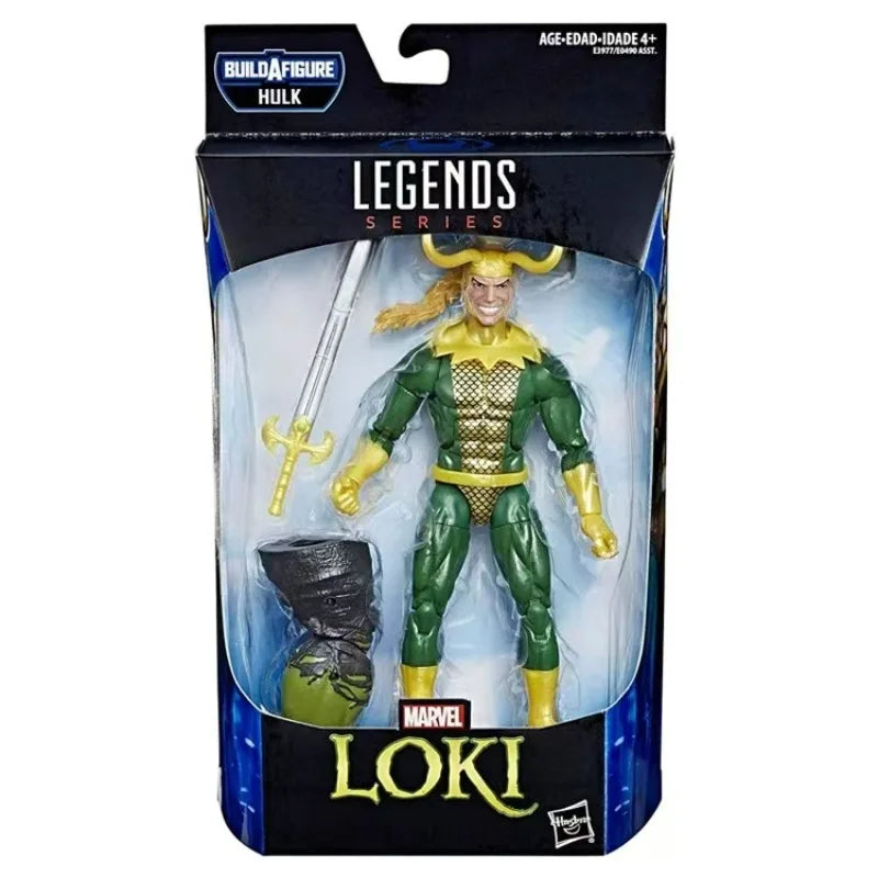 Original Hasbro Marvel Legends Series Union Jack/SHURI/RESCUE/ Rock Python/Loki/Beta Ray Bill Anime Figures Collection Toy Model