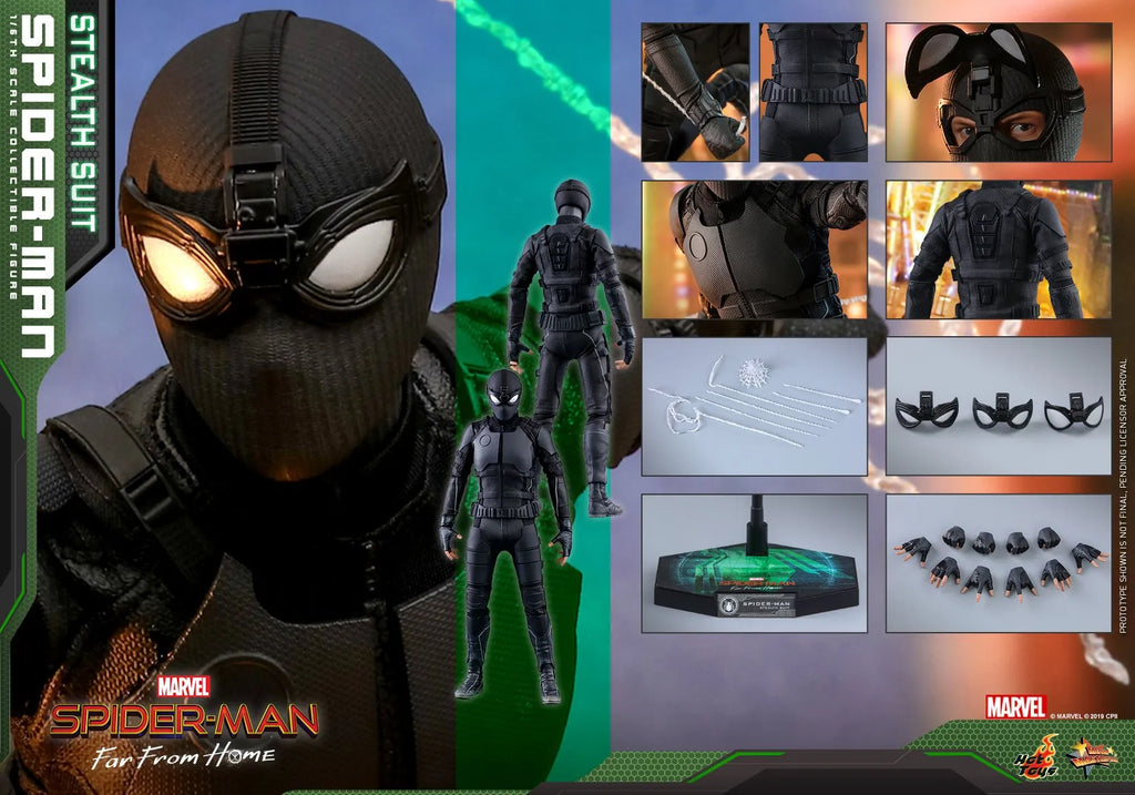In Stock Hottoys Ht 1/6 MMS540 MMS541 Spider-Man: Far From Home Night Monkey Stealth Armor Version Action Figure Model Toy Gift