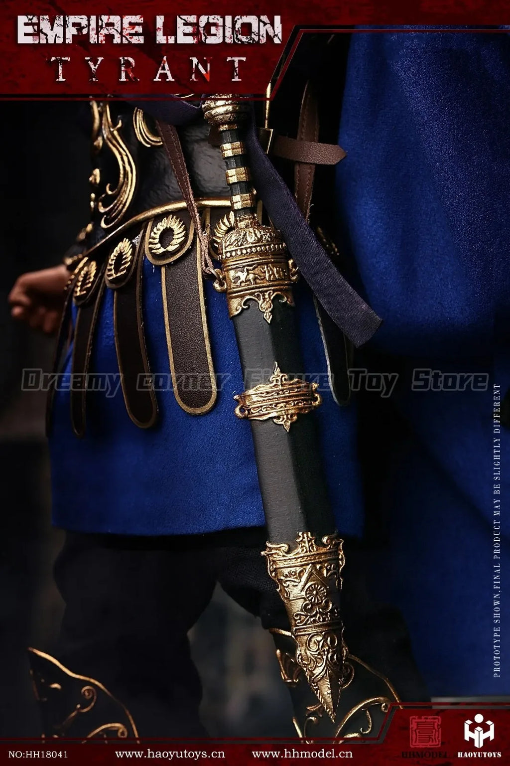 【In Stock】Original HHmodel HaoYuTOYS HH18041 Imperial Legion Tyrant Black Gold Man and Horse Set Edition 1/6 Action Figure Toy
