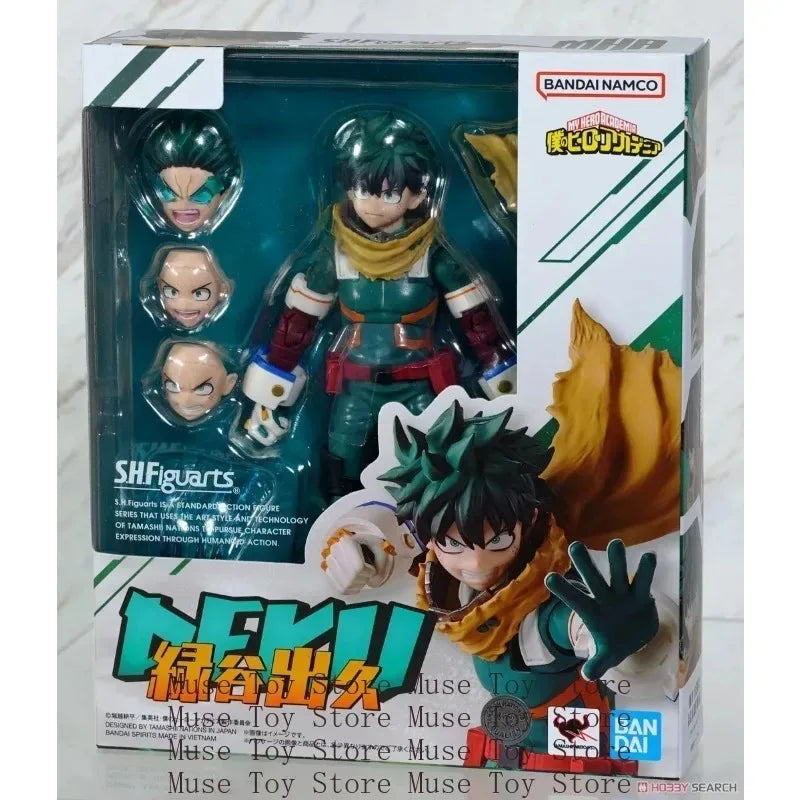 In Stock Bandai Original SHF My Hero Academia Katsuki Bakugo Anime Action Figure Model Fighter Model Toys Gifts For Collection