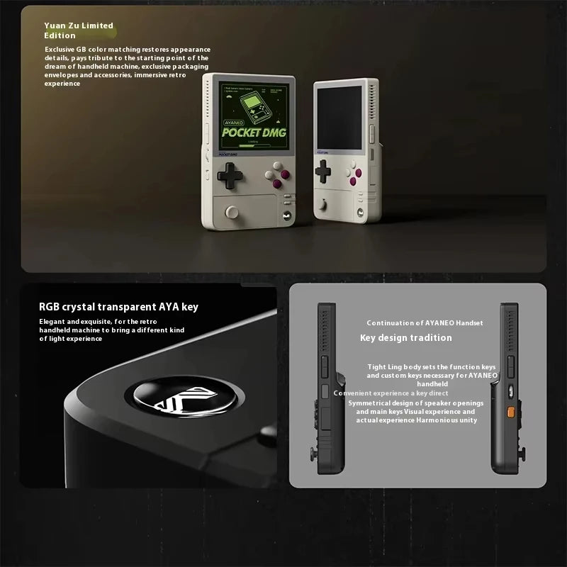 New AYANEO Pocket DMG Handheld Gaming Console G3X Gen2 HD Screen High Refresh Rate Ergonomic Design Hall Trigger Rocker Custom