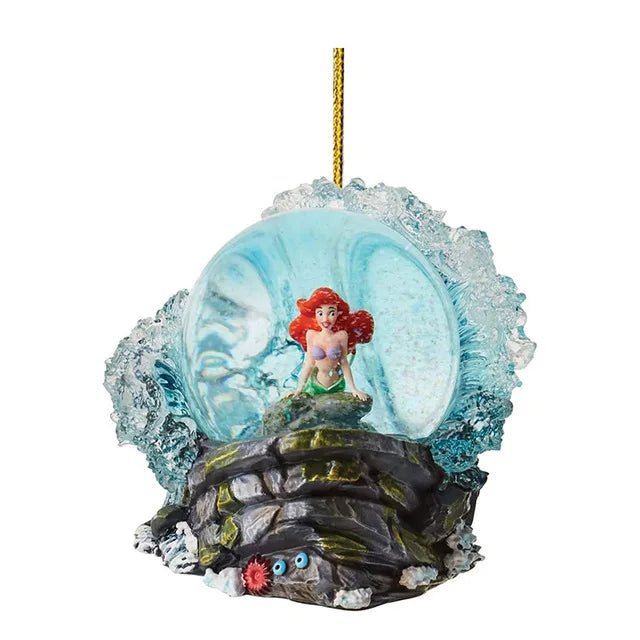 Disney Prinzessin Kawaii Schneewittchen Meerjungfrau Ariel Weihnachtsbaum Dekor Acryl Flugzeug Hängender Anhänger Spielzeug Kinder Überraschungsgeschenke