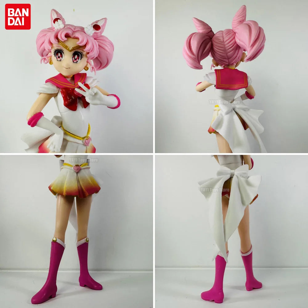 17 см красива пазителка Sailor Moon Cosmos аниме фигурка от филма Glitter Glamours Super Sailor Chibi Moon екшън фигурка играчка подарък