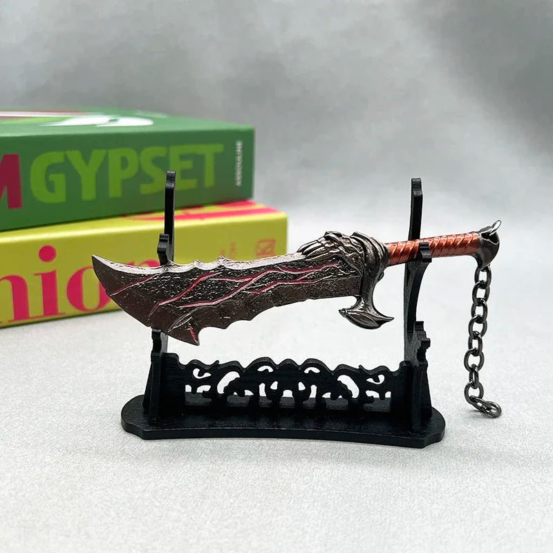 13cm God of War Game Replica Blades of Chaos Metal Weapon Model Kratos Action Figure Accessory Collectible Decoration Gift Toys