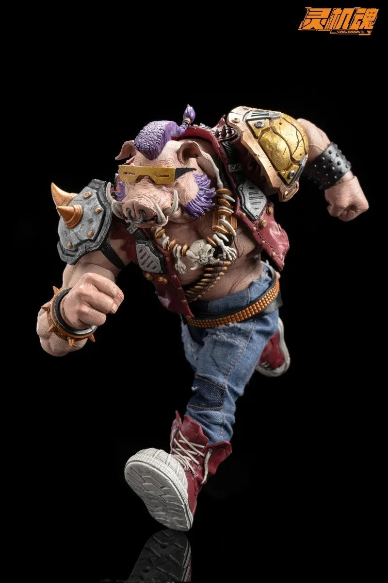 Spot Sale【Pre-Sale】 Linjihun Ninja Ox Head Rossteddy Pig Face Bibo Turtle Action Mol Collectible Figure Toysin