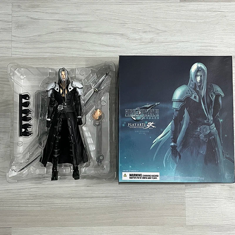 Anime PLAY ARTS VII Cloud Strife Edition 2 PVC Action Figure Collection Model Toys Doll Christmas Gift 25CM