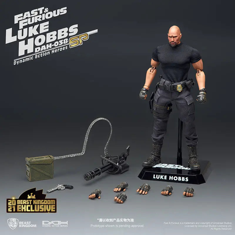 Beast Kingdom Universal Fast and Furious Dwayne Johnson Periphery Soldier Action Doll Model
