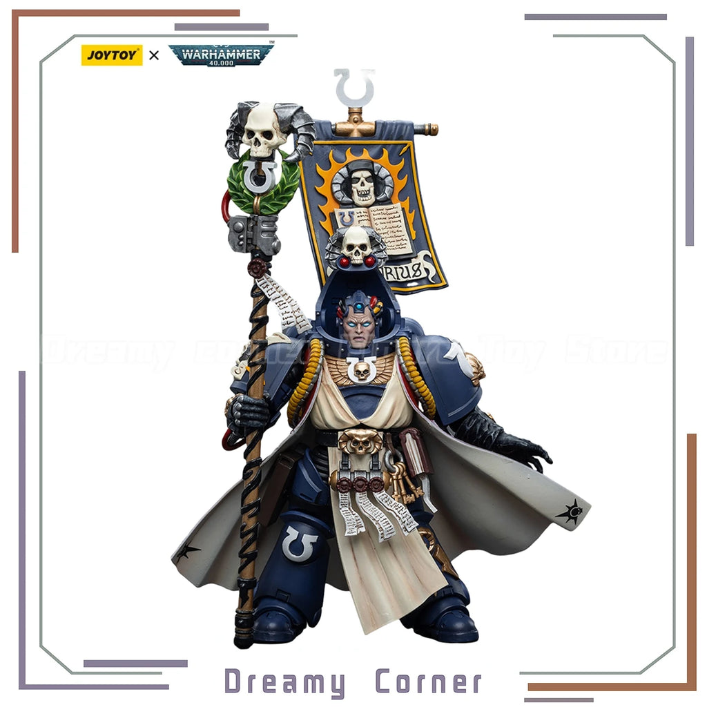 【In Stock】JOYTOY Warhammer 40K Ultramarines Chief Librarian Tigurius 1/18 Action Figure Toy Model Collection Ornament