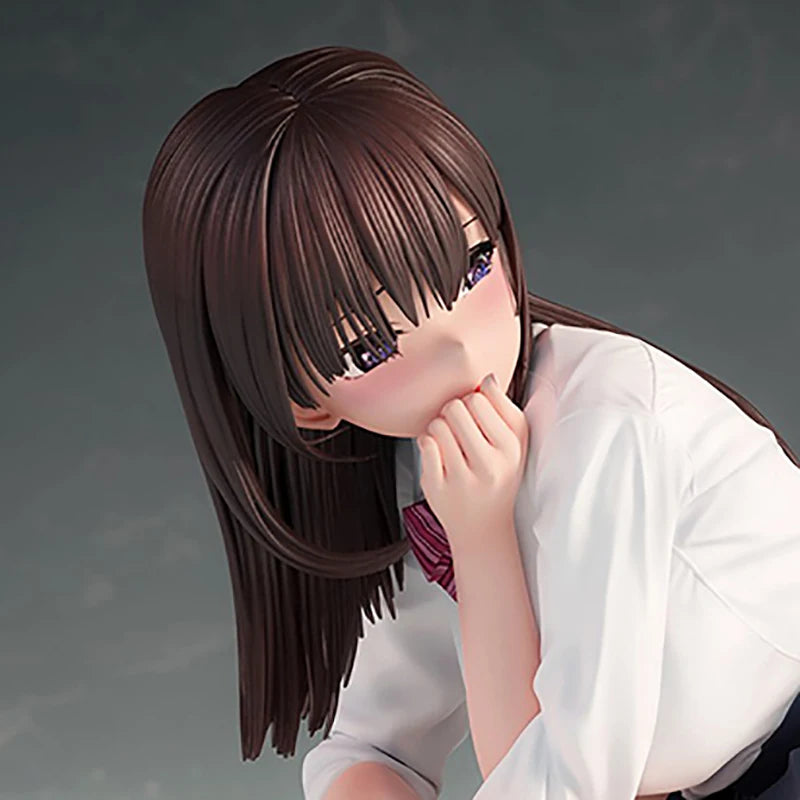 Insight Crouching JK Anime Girl 1/7 Scale PVC Figure Cute School Uniform Theme Desktop Decor Collectible Item for Fans