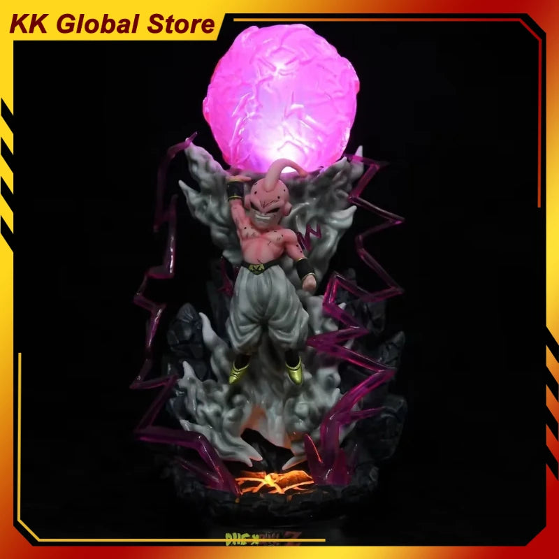 25cm Dragon Ball Anime Figure Majin Buu Immortal Peripheral PVC Model Scene Glow Statue Desktop Decoration Ornaments Gifts Toys