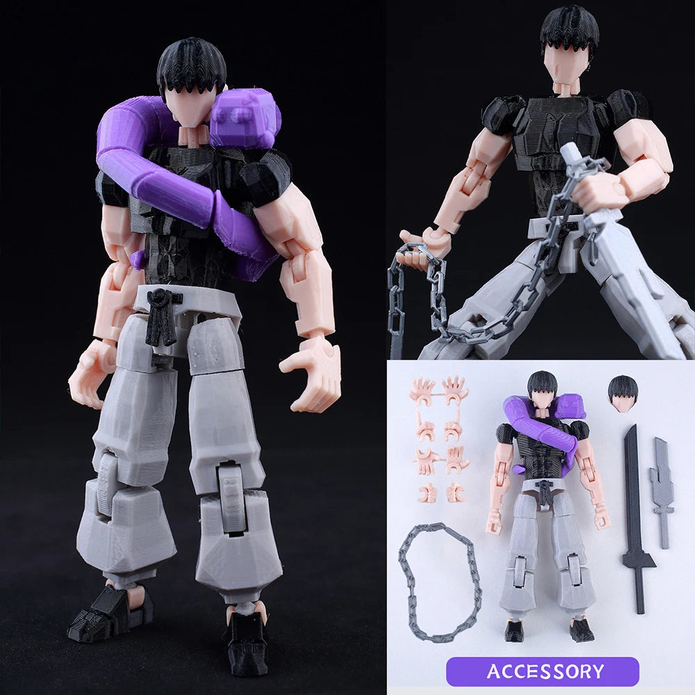 3d Printed Dummy13 Jujutsu Kaisen Ryomen Sukuna Action Figure Anime Model Toys Multi-Jointed Poseable Collectible Toy Gift