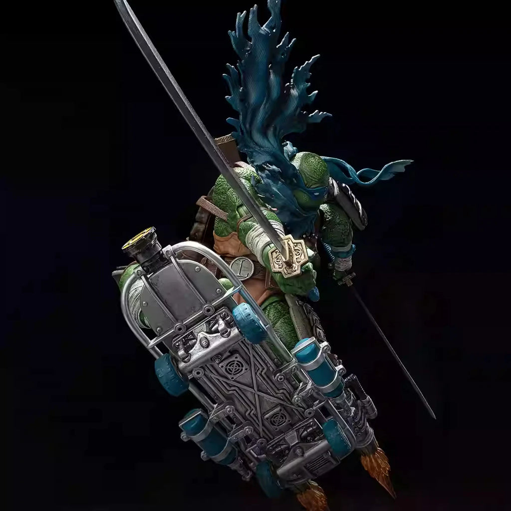 HEATBOYS Ninja Turtles Action Figure TMNT Leonardo Anime Figurine Joint Movable Model Collection Desktop Ornament Toys Kids Gift