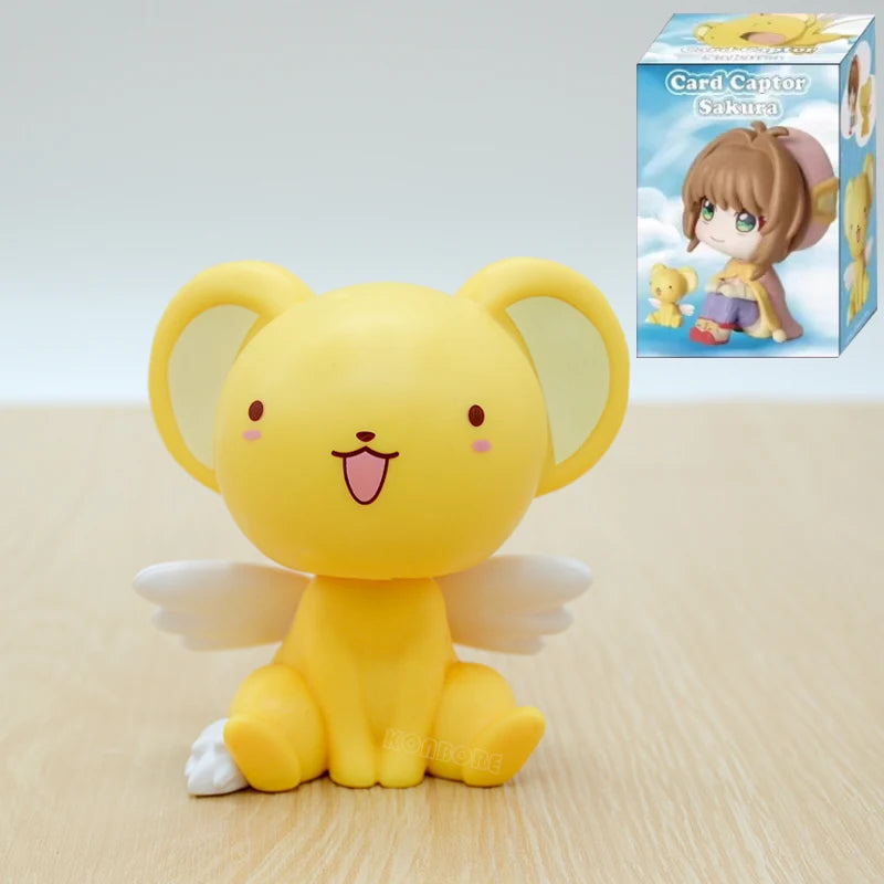 22cm Cardcaptor Sakura Sakura Kinomoto Nurse Anime Girl Figure Card Captor Sakura Kerberos Action Figure Model Doll Toys Gifts