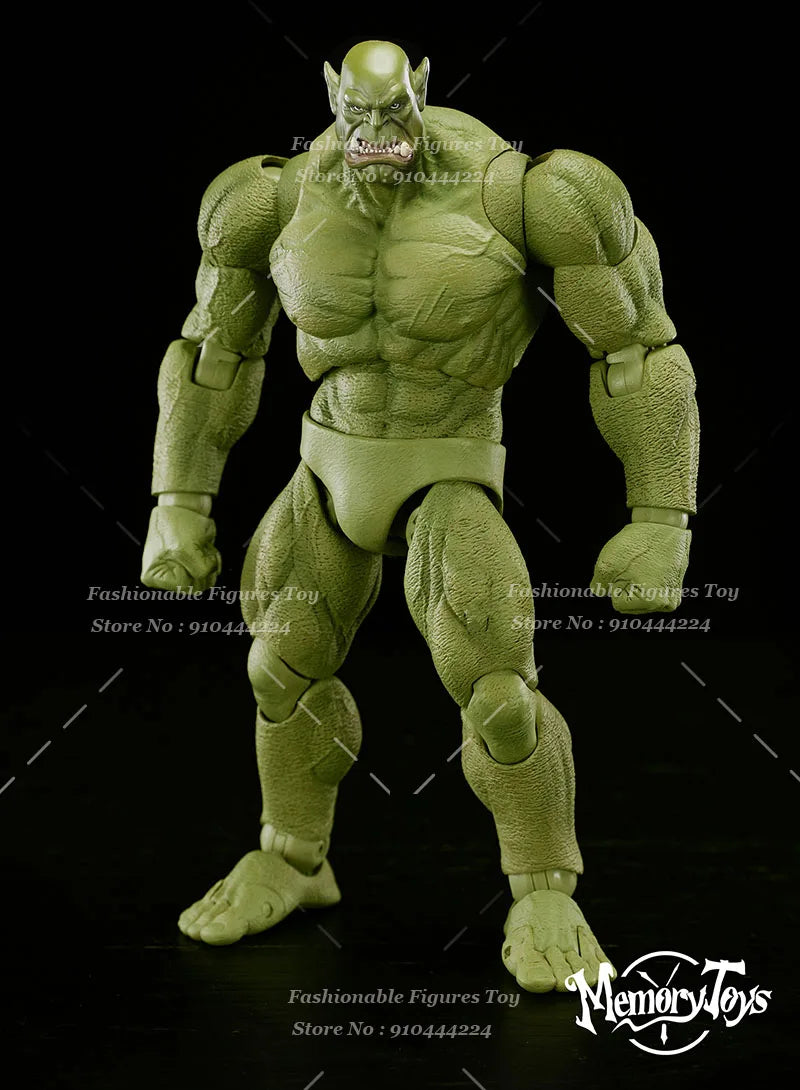Memory Toys WOW 1/12 Men Sodlier Orc Mercenary Captain Angry Kagas Full Set 20Cm Action Figure Model Best Fans Collection