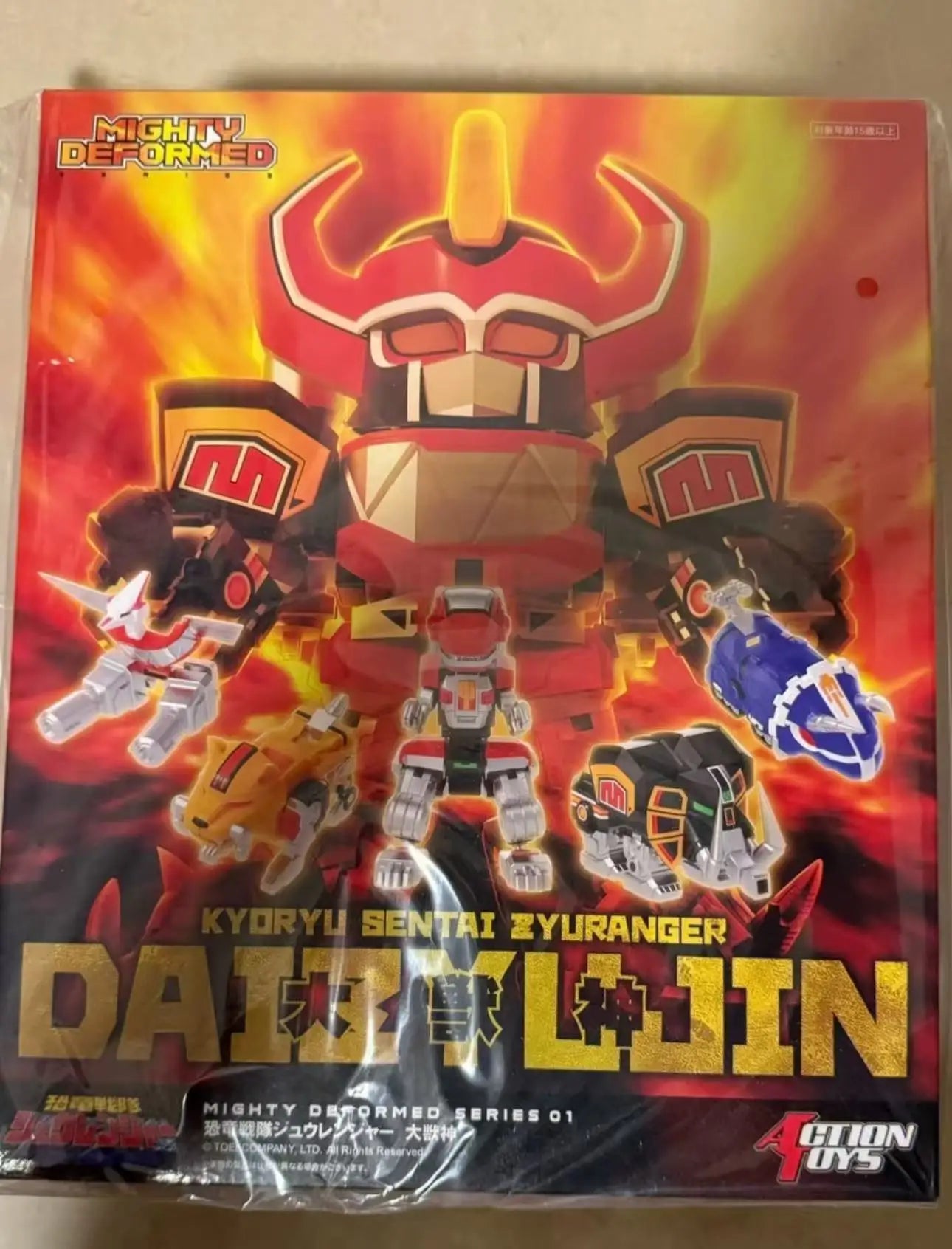 In Stock 72 Hours Action Toys MIGHTY DEFORMED Power Rangers Megazord Mecha Movable Transform Toy Gift Collection