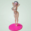 25cm Super Sonico Swimsuit Standing Pose Anime Figure Model Statue