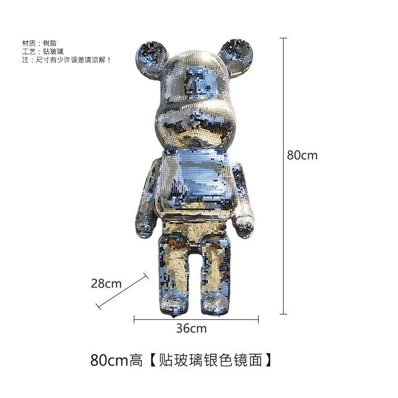 Cartoon Bear Figurine, Home Decoration Accessories, Interior Nordic Living Room Decor, Modern Art Statue, Ornaments, Easter Gift