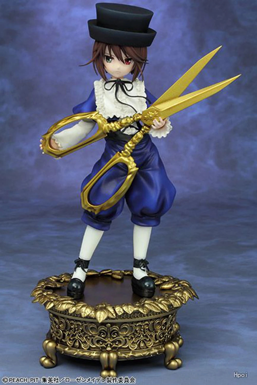 14CM Anime Rozen Maiden Souseiseki Figure Standing Posture Scissors Dress Model Toys Gift Doll Collection Decoration PVC