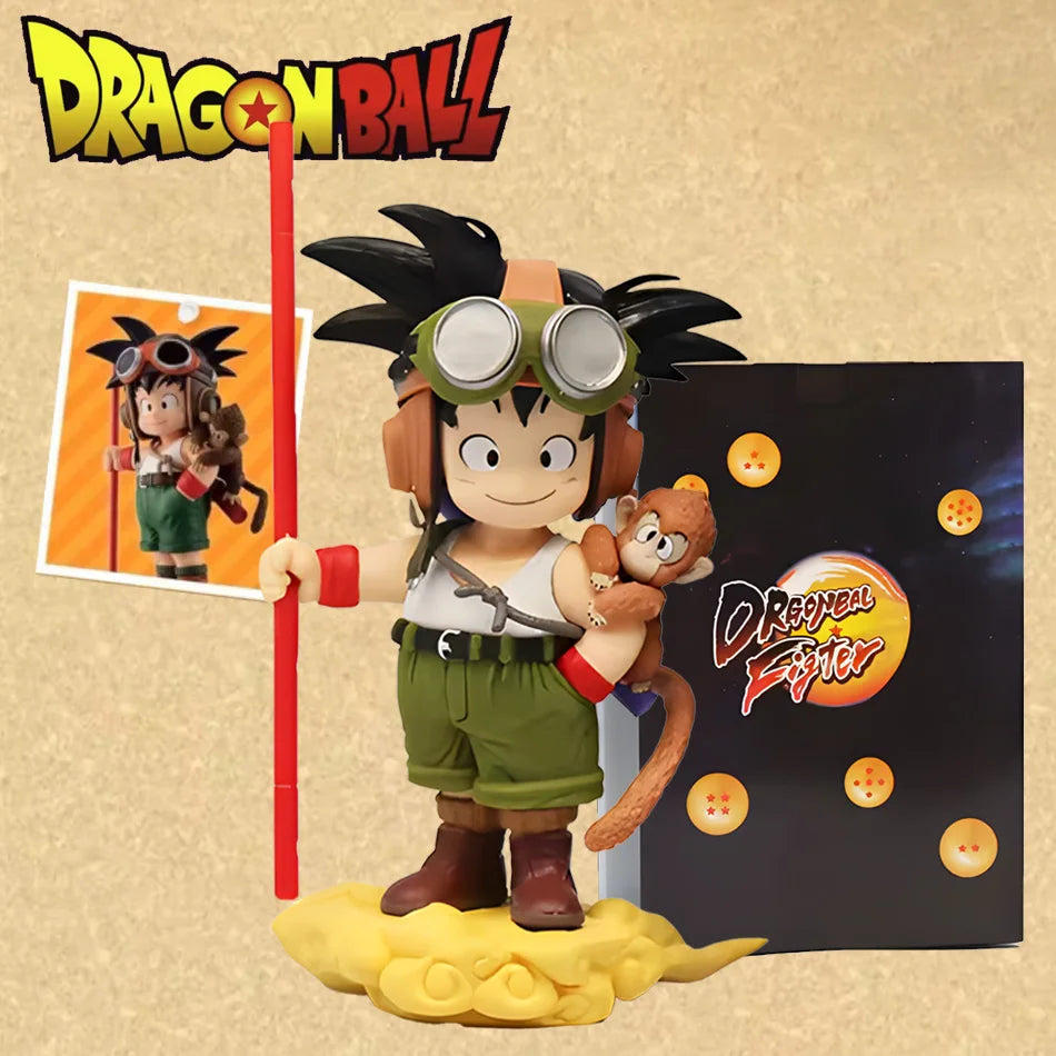 Neue 16 cm Anime Son Goku Figur mit Monkey Kid Goku Actionfigur PVC Statue Sammlung Modell Spielzeug Geschenke