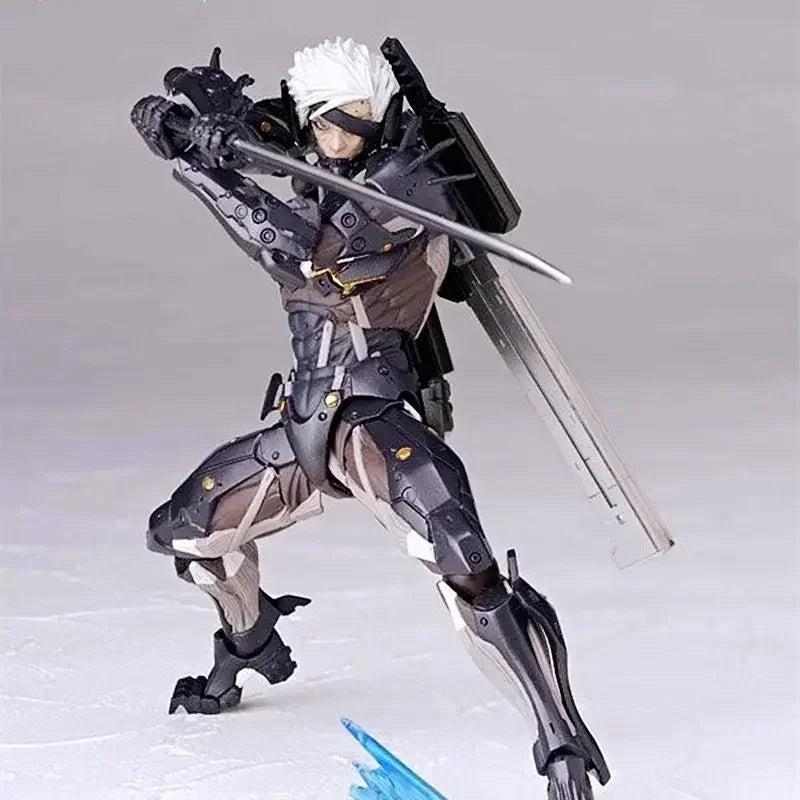 Kaiyodo The Ocedo Yamaguchi 140 Ex Metal Gear Action Figure Mgs Raiden Metal Gear Rising Rising Thunder Hand Gift Doll  Toy