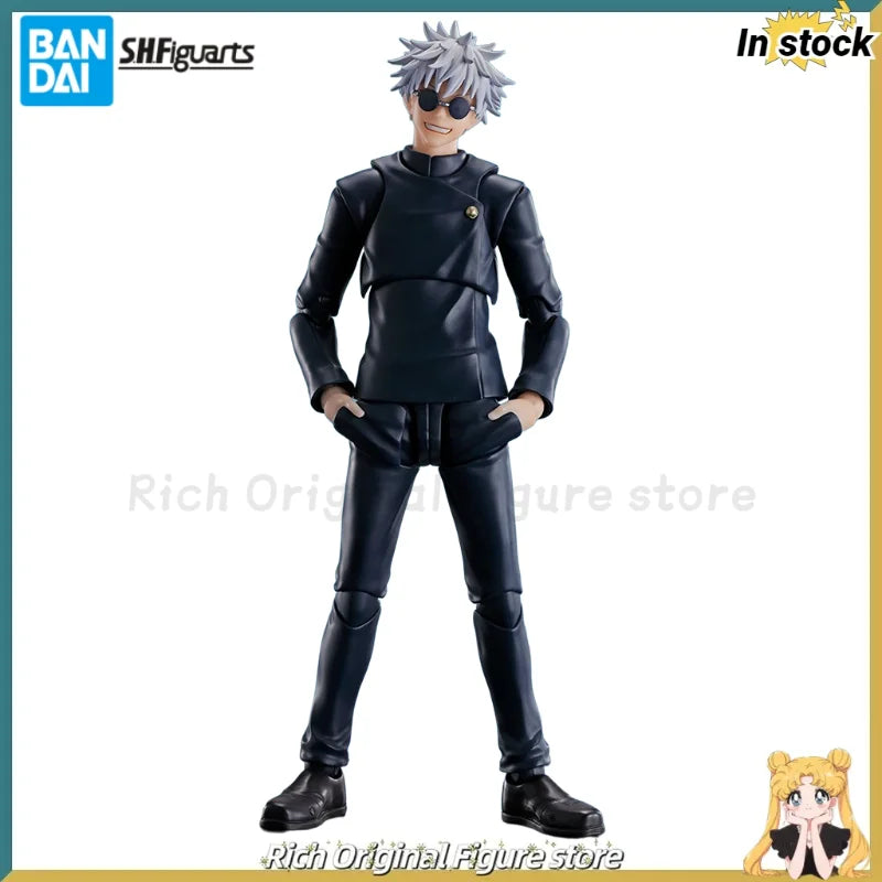 【In Stock】Original BANDAI SPIRITS S.H.F Jujutsukaisen Satoru Gojo Anime Action Figure Toy Model