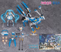 Original Hatsune Miku SNOW MIKU Singer FANTASTICS Mechanical Elk Snowmobile Action Figure Joint Mobility Assembly Toys Doll Gift