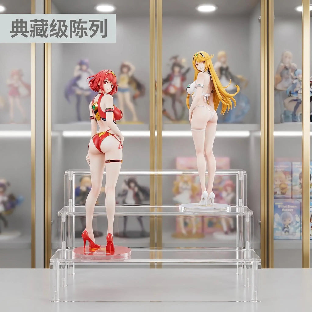 30cm Xenoblade Chronicles 2 Swimsuit Double Character Pyra Mythra Figure Statue Pvc For Adult Collectors Anime Figures Gifts Toy