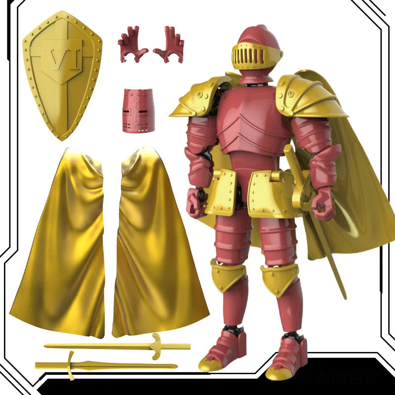 Middle Ages Warrior Action Figure Toys Retro Joint Mobility Knights Collectible Model Toy For Kids Adult Stress Relieving Gifts