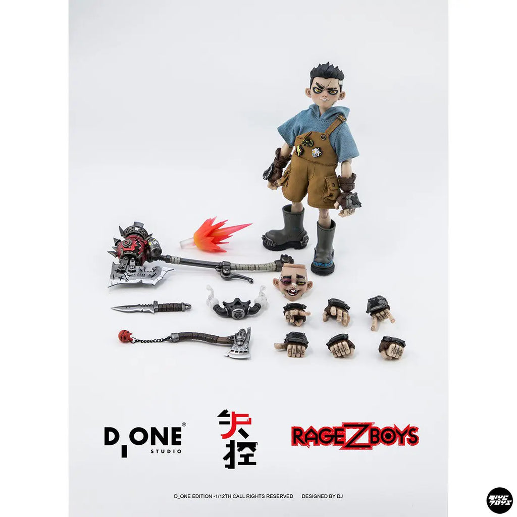 D_ONE RAGE-ZBOYS Series Toothy Daily Ver. / Out of Control Ver. 1/12 Action Figure Anime Model Trendy Toys Desktop Collectibles