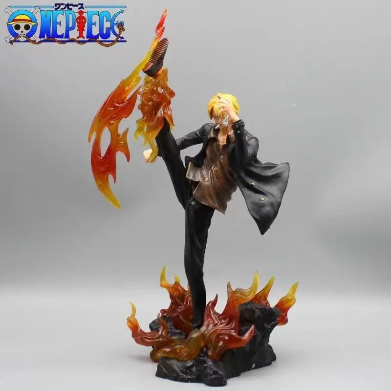 One Piece Animation 36cm Sanji Action Figure Demon Wind Feet Figurine Anime Collection Pvc Model Statue Dolls Kids Xmas Gift