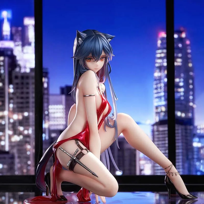 ArkNights Texas Dress Version Figurine – Exquisites 2D-Anime-Modell, Premium-Spielperipherie, ideales Geschenk für Fans