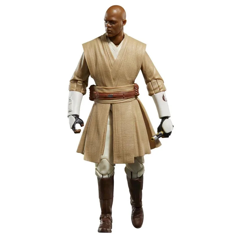 Original Hasbro Star Wars The Black Series Mace Windu and 187th Legion Clone Trooper Anime Figure Collection Model Toys