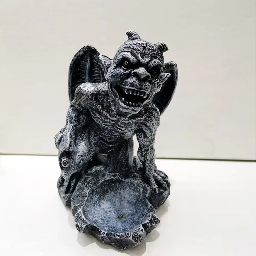 Gargoyle Resin Craft  Stone Monster Ball Holder   Crystal Ball  Mineral Specimen Stand  Decorative Ornament  Gift