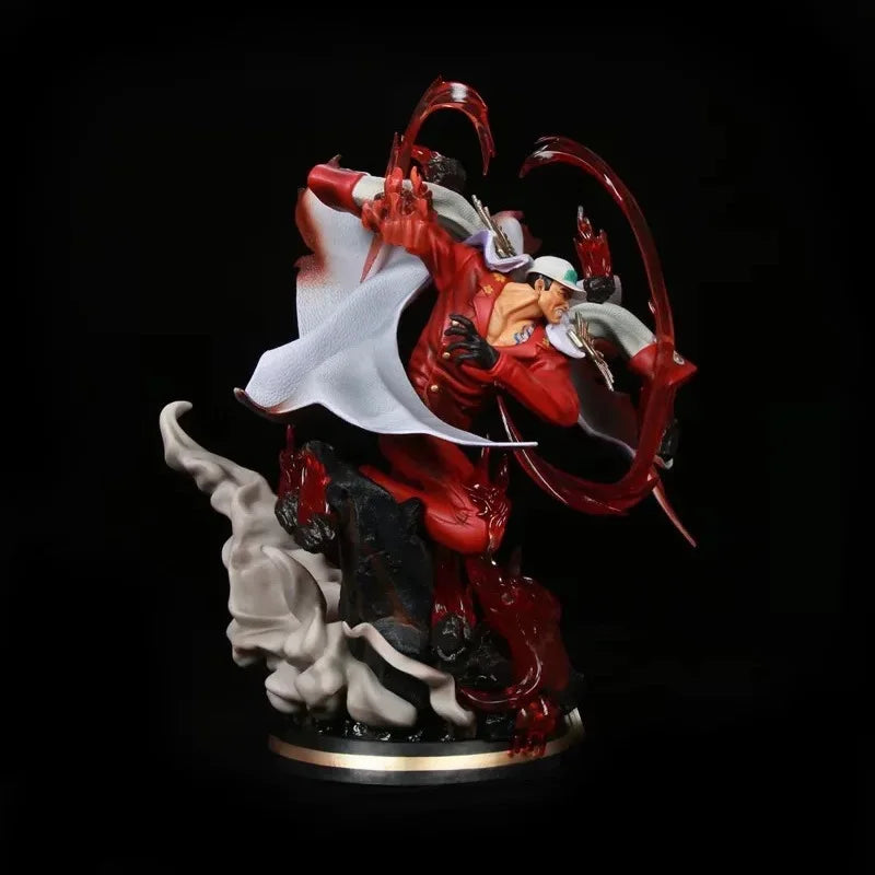 38cm One Piece Anime Figures Sakazuki Admiral Of The Navy Headquarters Model Can Emit Light Desktop Decoration Collection Gift