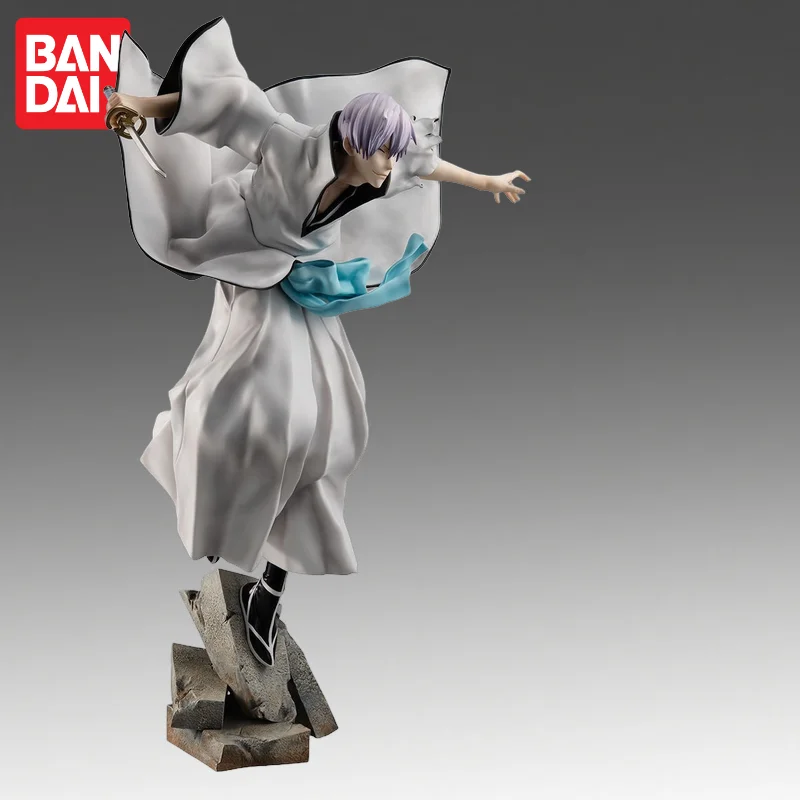 In Stock Bandai Original Megahouse Bleach Ichimaru Gin Action Figure Model Doll Brand New Boxed Anime Characters Toys Model