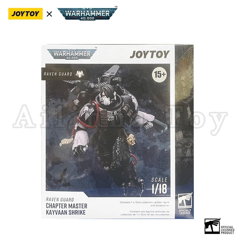 JOYTOY 1/18 Action Figure 40K Raven Guard Chapter Master Kayvaan Shrike Anime Collection Military Model