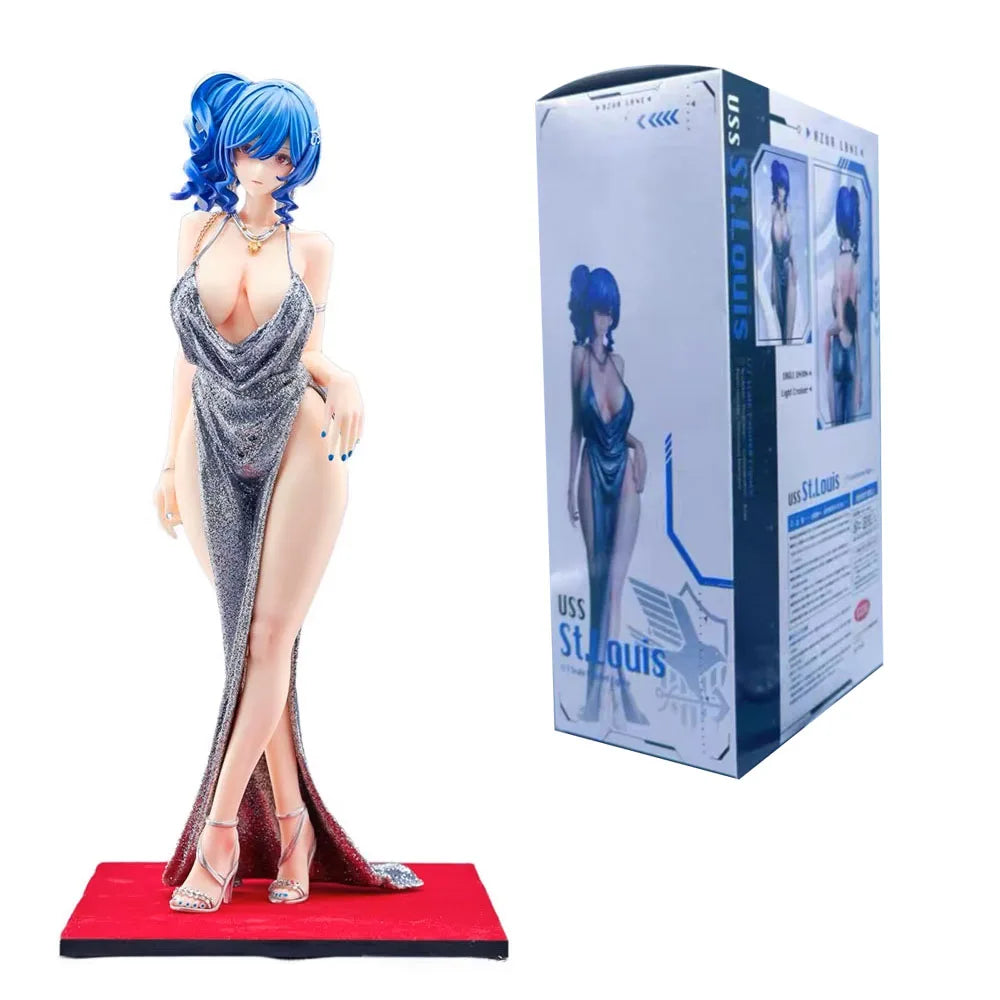 26CM Anime Spiel Azur Lane USS St. Louis Figur Stand Animation Modell Spielzeug Geschenke Sammlung Dekoration Ornamente PVC