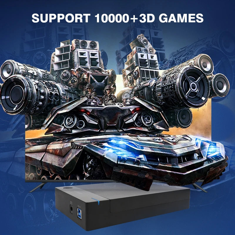 12TB Launchbox Game HDD with Big Box Super Console Built-in Emulator 45000+ Games For PS3/PS2/PS1/WII/SS/WIIU For Windows8/10/11
