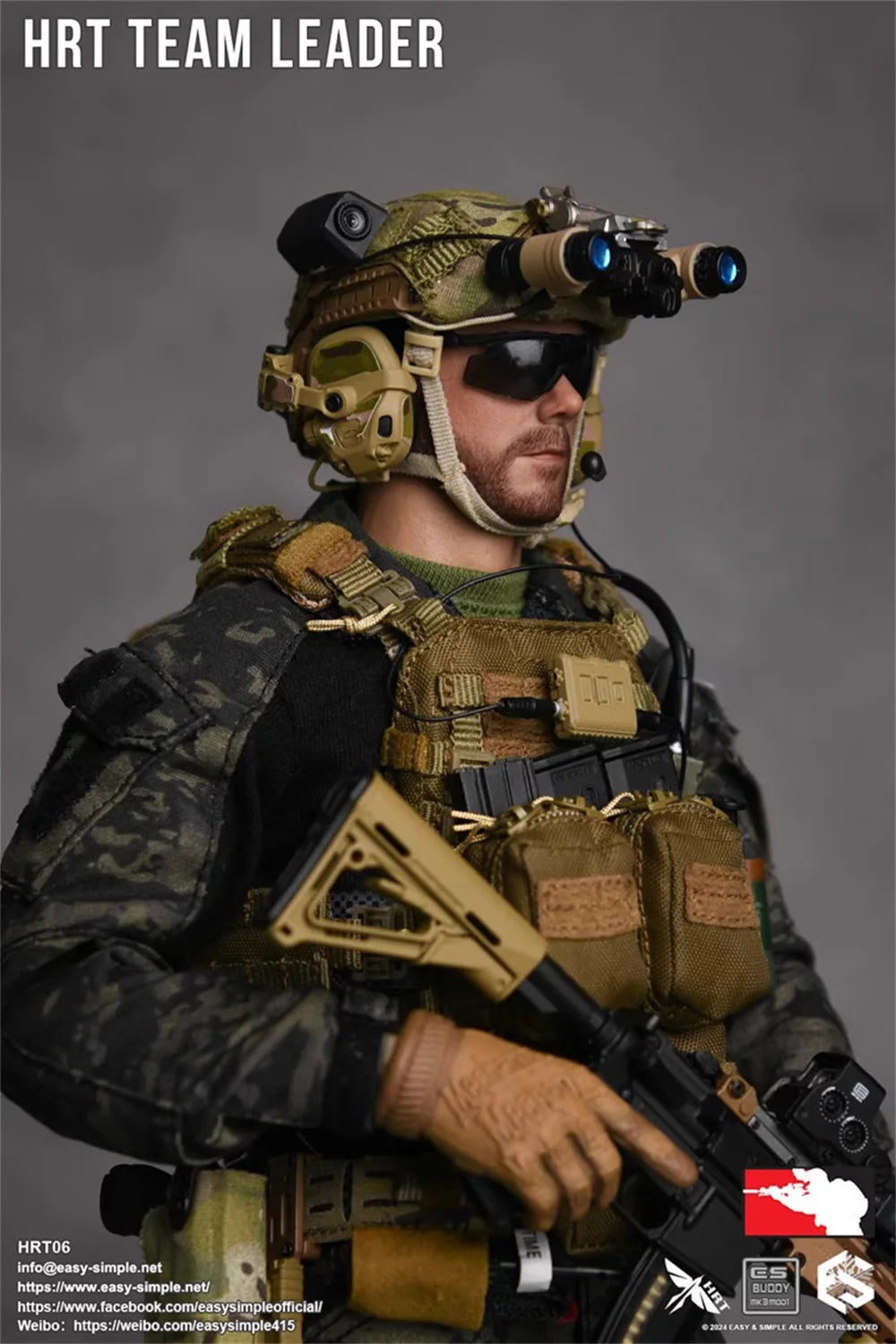 1/6 Easy&Simple ES HRT06 HRT TEAM LEADER Operation Full Set Moveable Action Figure Gift For Fans Collectable