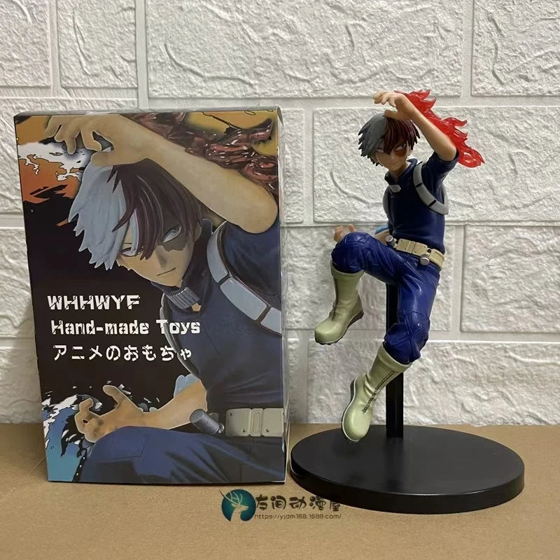 My Hero Academia Anime Figure Bakugou Katsuki Figurine Todoroki Shoto PVE Model Toys Room Decor Exhibition Collectible for Gift