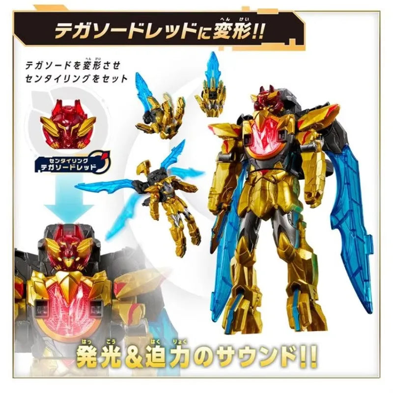In Stock DX No.1 Sentai Gozyuger Double-Handed Sword Swear Action Figure Set with Dragon Emperor Final Robot Fusion Toy for Kids