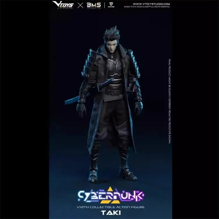 VTOYS VSD010 1/12 Scale Future Technology Aesthetics Cyberpunk Samurai Taki 6-inch Full Set Action Figure Male Soldier Toys