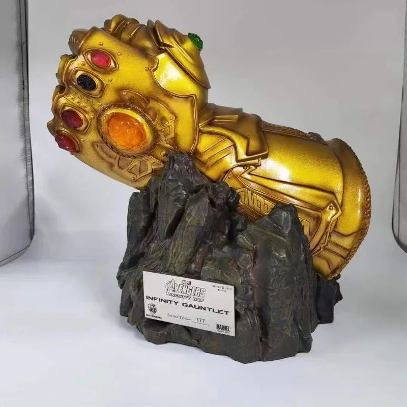 The Avengers Figure Thanos Infinity Gauntlet Anime Collection Resin Model Desktop Ornament Decorations Holiday Gift Children Toy