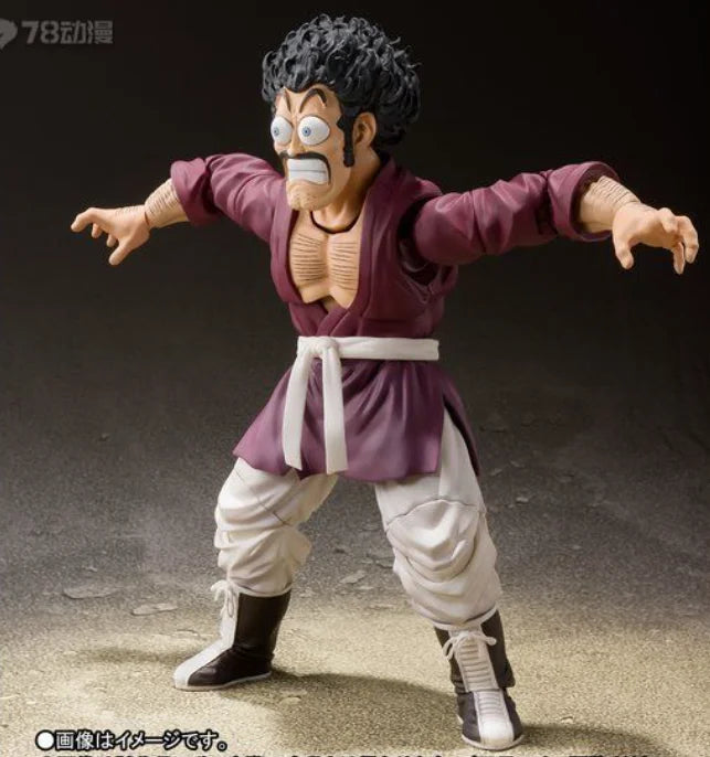 Original BANDAI S.H. Figuarts Mister Satan Dragon Ball Z in Stock Anime Collection Action Figures Model Toys