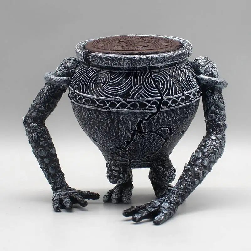 14cm Game Peripheral warrior pot Alexander jar pot brother model resin ornaments platinum amulet  Model Gift Toys collection