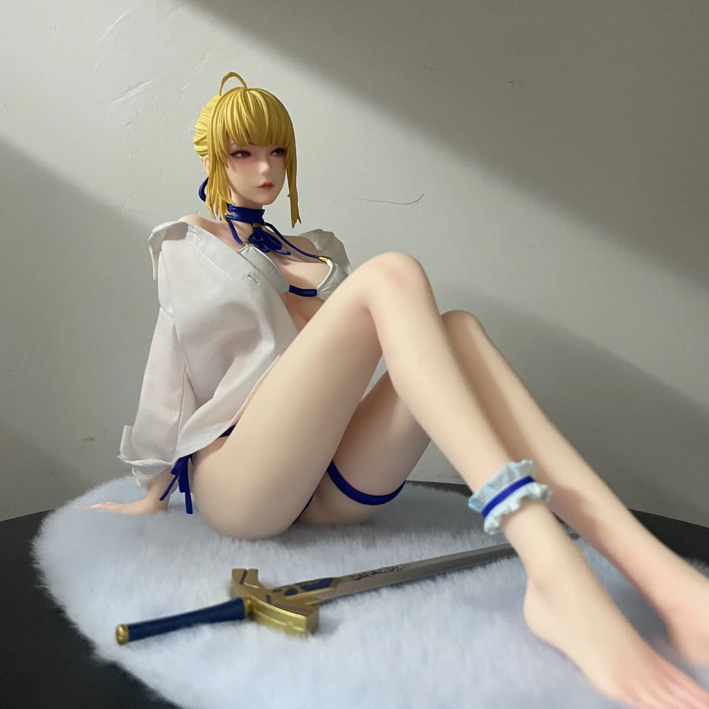 19cm Fate/Grand Order Altria Pendragon Anime Girl Figure Saber Alter Action Figure Minamoto no Raikou Figure Model Doll Toy Gift