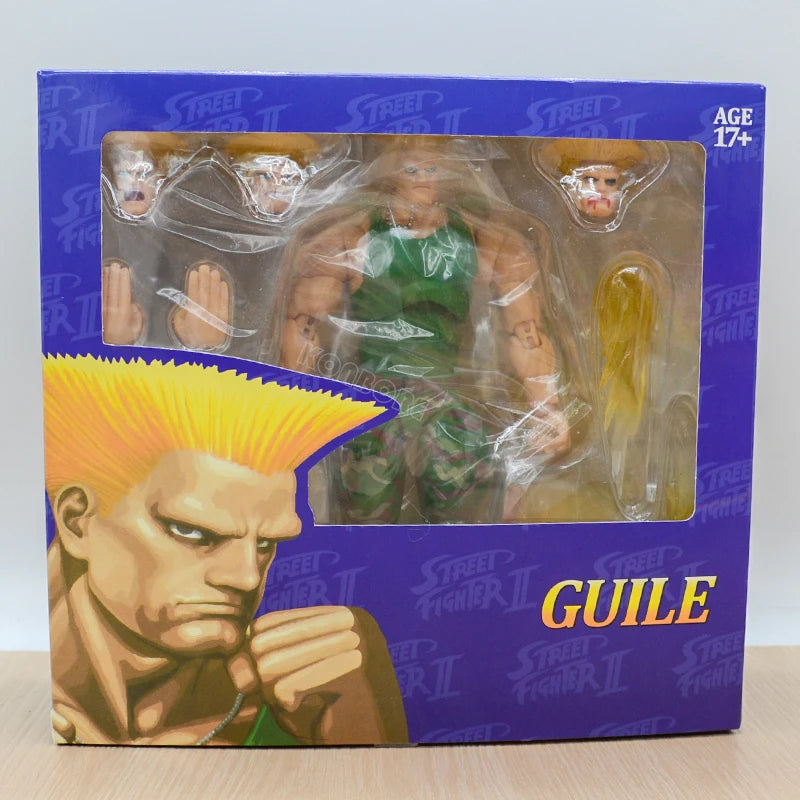 14cm Street Fighter Chun Li Anime Game Figure Ryu/Ken Masters Action Figure Guile/Zangief Figurine Collectible Model Doll Toys