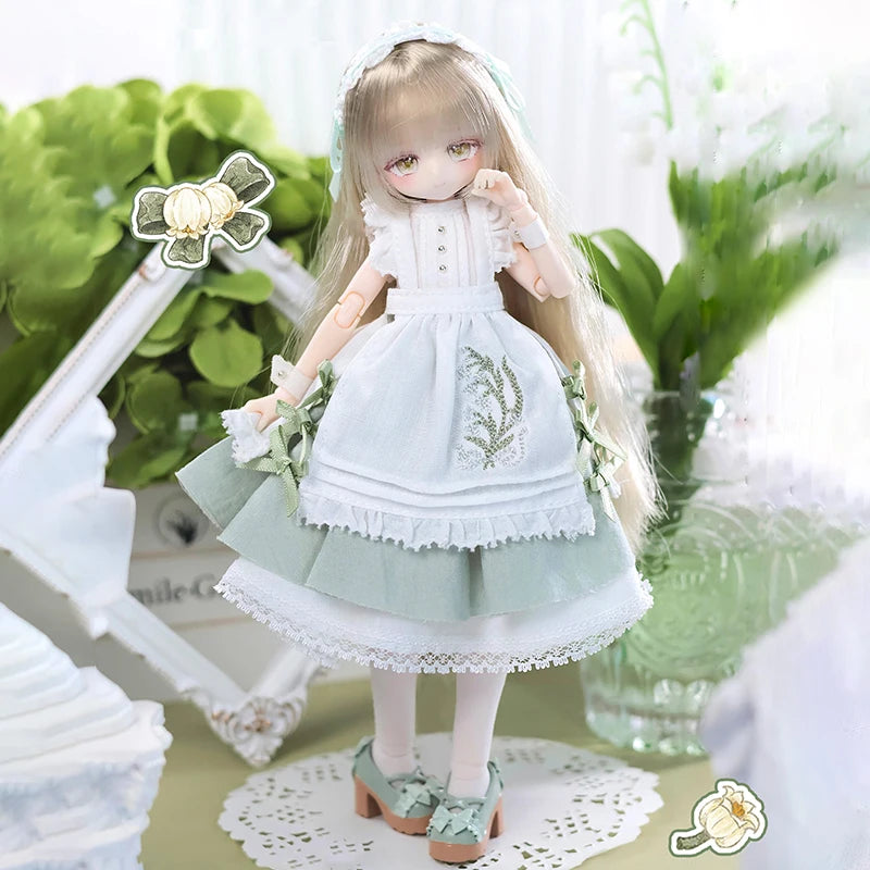1/8 Mjd Movable Doll Girl Body Series 21cm Trendy Anime Figurines Collectable Girlheart Toys Ornaments Gift