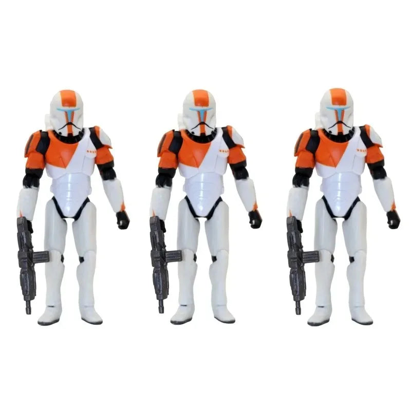 In Stock Lot SW Clone Wars Action Figure Commando Boss 3.75" Loose Anime Figure No Box Collectible Model Desktop Decoration Toys